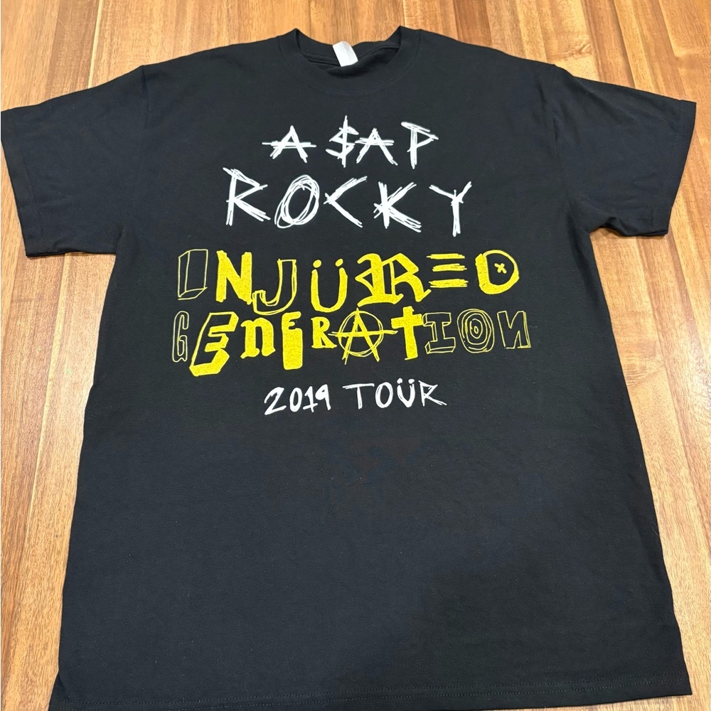A$AP Rocky Injured Generation 2019 Tour Black Tee